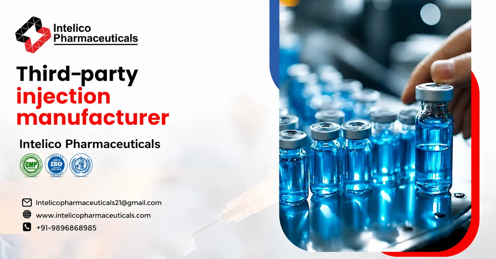 Best Third-party Injection Manufacturer: Intelico Pharmaceuticals